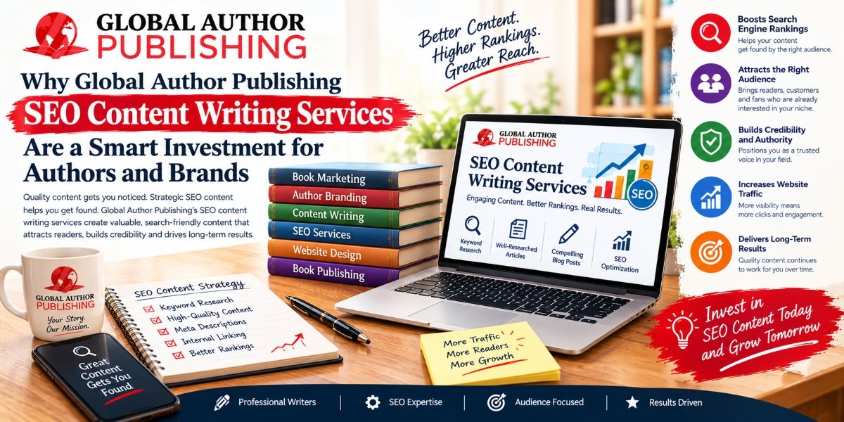 Why Global Author Publishing SEO Content Writing Services Are a Smart Investment for Authors and Brands