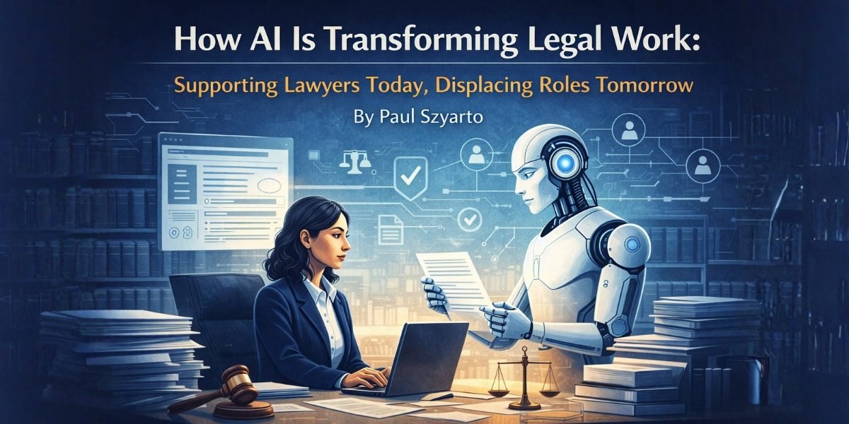How AI Is Transforming Legal Work: Supporting Lawyers Today, Displacing Roles Tomorrow