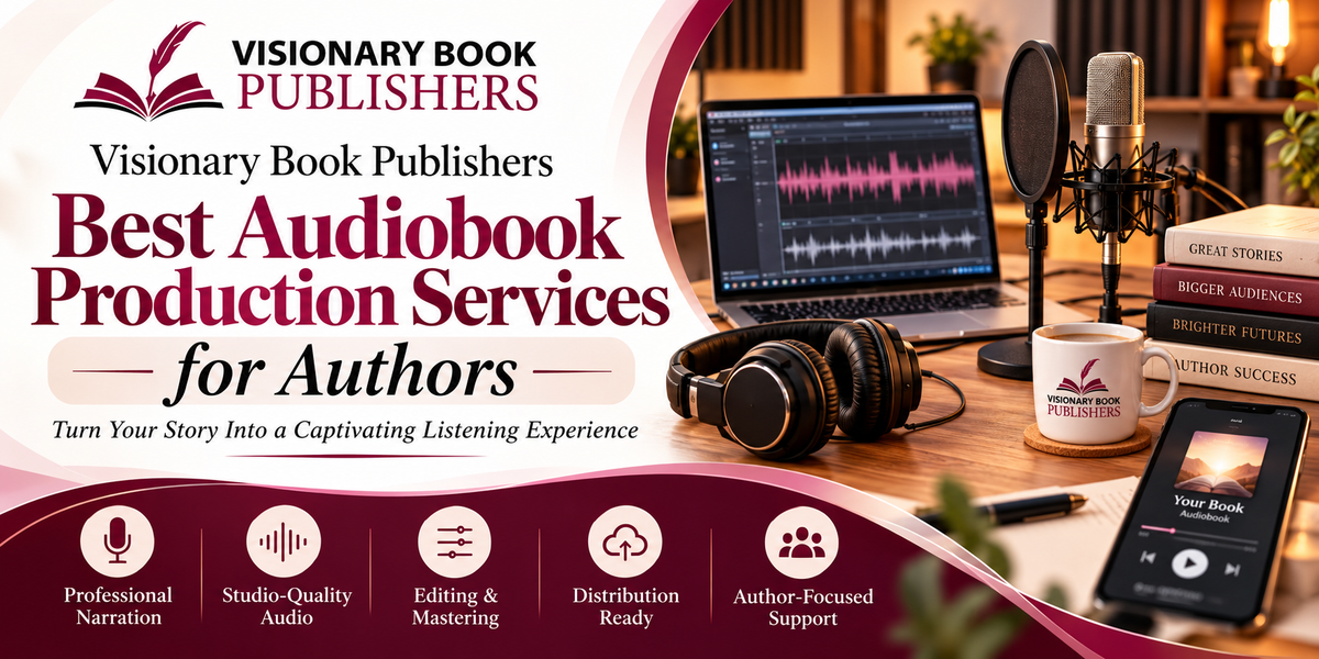 Visionary Book Publishers Audiobook Production Services for Authors